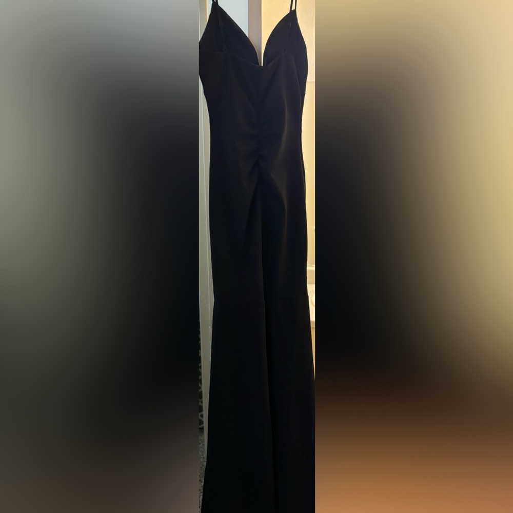 Black formal fitted dress small never worn